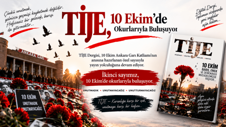 TiJE, 10 Ekim’de Okurlarıyla Buluşuyor