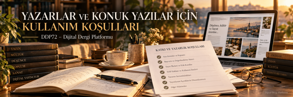 Yazarlar ve Konuk Yazılar İçin Kullanım Koşulları